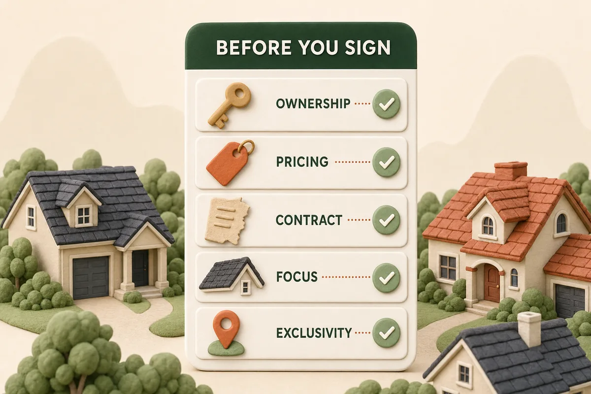Checklist of five things to verify before signing with a roofing SEO company