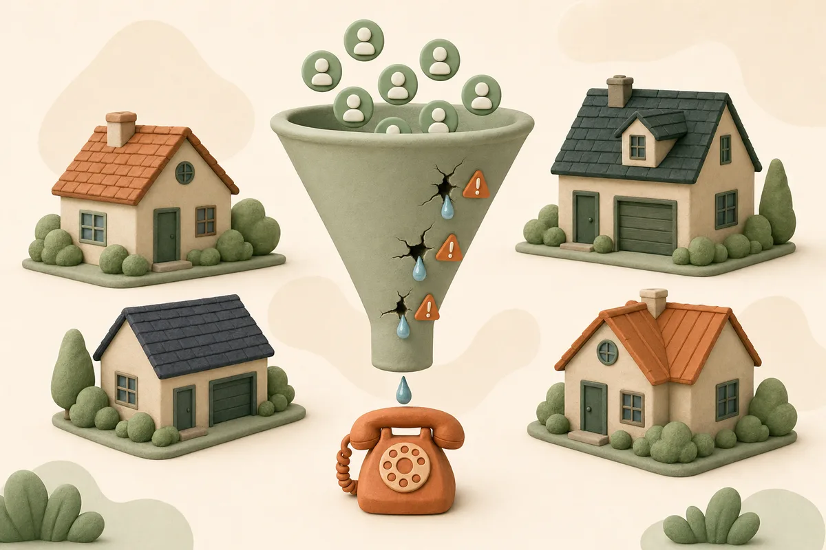 Card showing the leak points between a search and a phone call